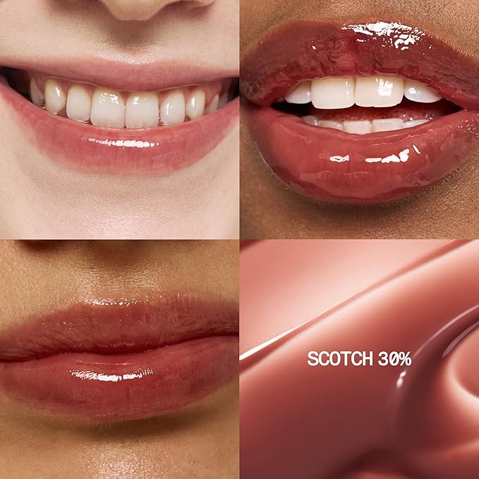 3D Voluming Gloss 30% (Sheer) | Scotch 30% l High Shine, Non-Sticky Lip Gloss for Makeup | Long-Lasting, Moisturizing Gel Formula | 30%, 70% Pigment Options | 5.3g