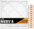 Tiger Tough 24x24x1 Air Filter MERV 8 MPR 600-800, High-Performance Pleated by TIGERTOUGHPRODUCTS