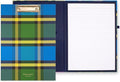 Kate Spade New York Clipboard Folio with Low Profile Clip, Professional Padfolio Includes Lined Notepad, Pen Loop, and Pocket, Grand Plaid Duo