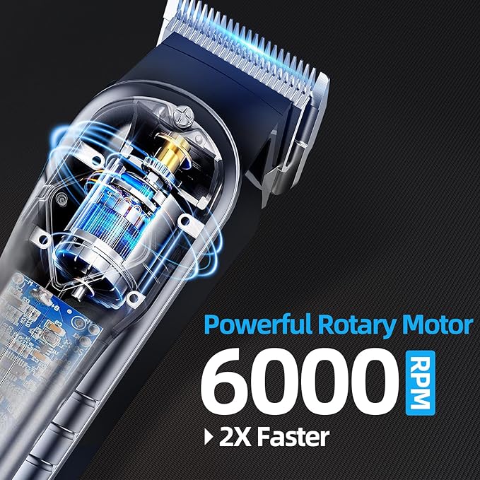 Chicclly Professional Hair Clippers for Men&Women, Low Noise Hair Cutting Kit with 10 Color Combs, LED Display, Gifts for Men, 5H Cordless Clippers and Trimmers Set with Scissors,Cape