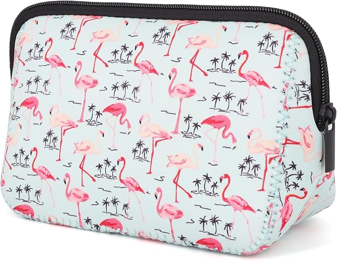 Cosmetic Bag Waterproof Neoprene Zipper Pouch Travel Portable Toiletry Makeup Bags Organizer Case for Women and Girls