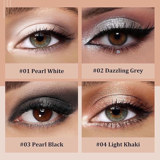 Colorful Shimmery Eye Shadow Stick Glittering Eye Shadow Stick Set with Retractable and Waterproof Eyeshadow Pencil for Long-Lasting Makeup Eyeshadow (Type A 8 Pcs)