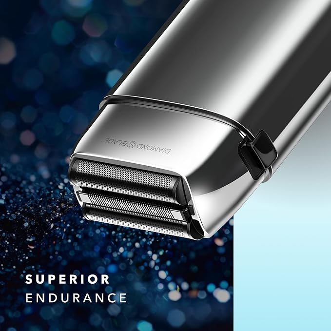 Blade & Stone PS501 Foil Shaver for Men – Dual Foil Cordless Shaver with Graphene-X Blades and 8000 RPM Digital Motor – All-Metal, Rechargeable Wet and Dry Razor – Aviator