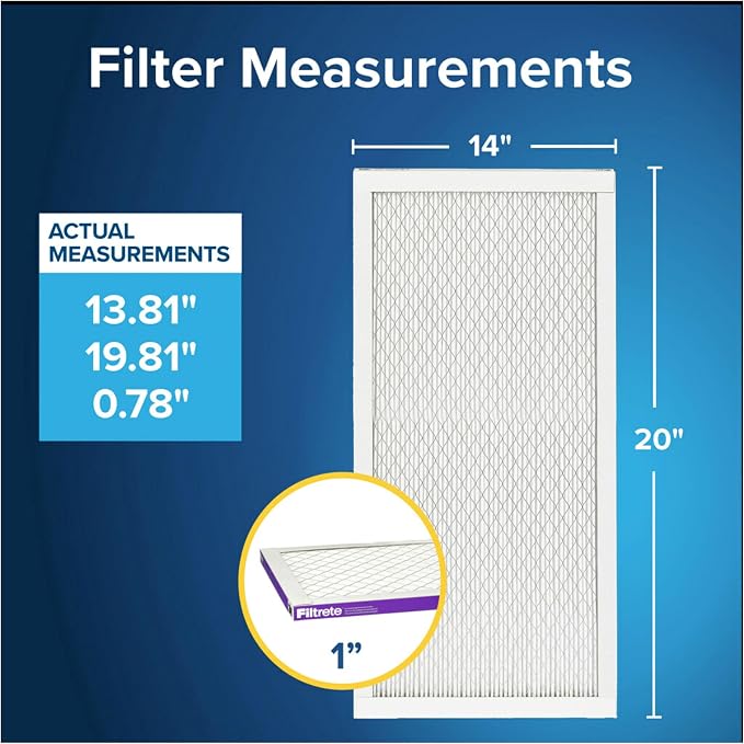 Filtrete 14x20x1 Air Filter, MERV 12, MPR 1500, Bacteria & Virus, 3-Month AC - Image 2