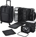 Stagiant Rolling Makeup Case Professional Travel Makeup Organizer Make up Storage Cosmetic Trolley Suitcase Makeup Storage