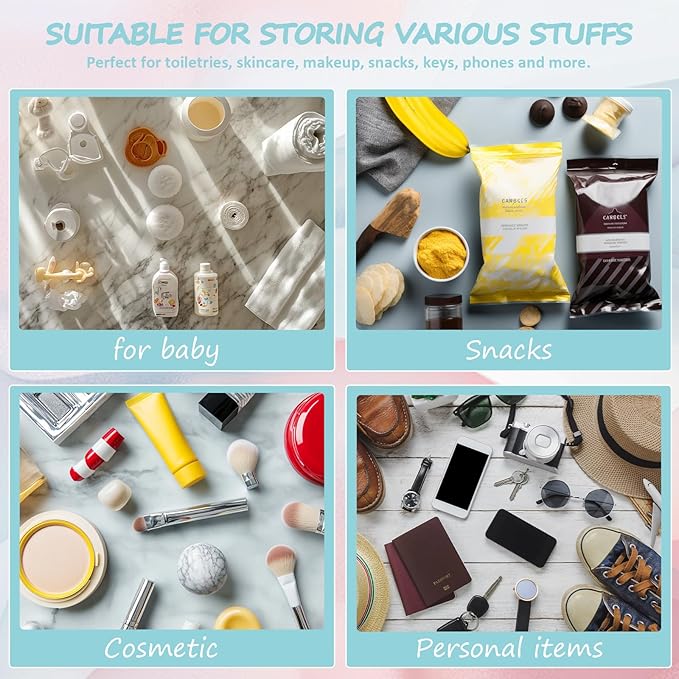 2 Pcs Preppy Patch Clear Mama Bag, Women Chenille Letter Makeup Cosmetic Bag for Travel, PVC Waterproof Organization Outdoor Zipper Pouch Toiletry Bag for Women Girl