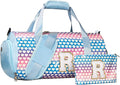 Teen Girl Birthday Gifts, Girls Travel Duffel Bag, Kids Initial Overnight Bags with Shoe Compartment, Initial Duffle Bag with Makeup Pouch, Stocking Stuffers for Toddler (Letter R)