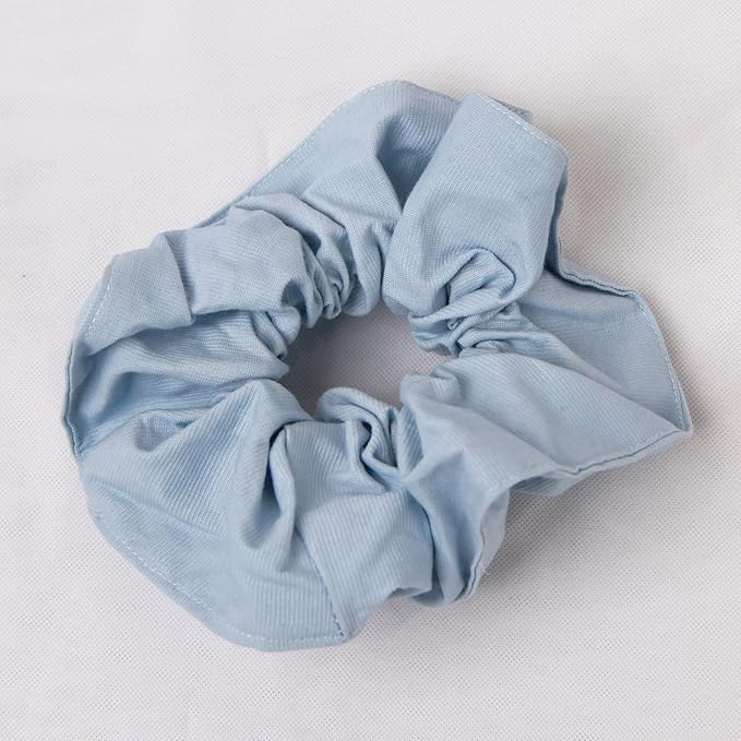 Headband and Scrunchie Set for Women 2Pack Hair Ties for Girls Elastics Bands Ponytail Holder Hair Accessories Blue