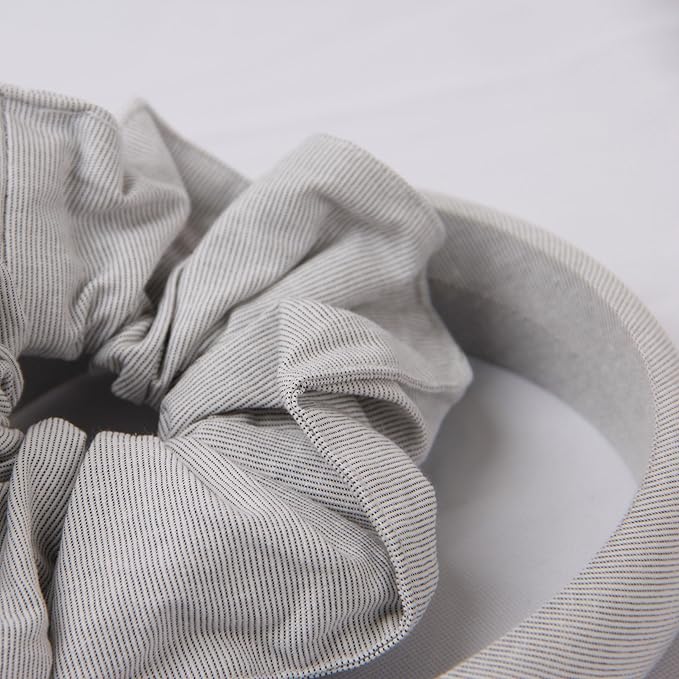 Headband and Scrunchie Set for Women 2Pack Hair Ties for Girls Elastics Bands Ponytail Holder Hair Accessories Beige