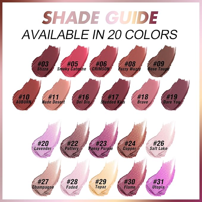 FOCALLURE Ultra Chic Lipstick,Rich Vitamin E Lip Crayon,Lightweight Color without Drying or Fading,Long Lasting Waterproof Lips Makeup,BRAVE