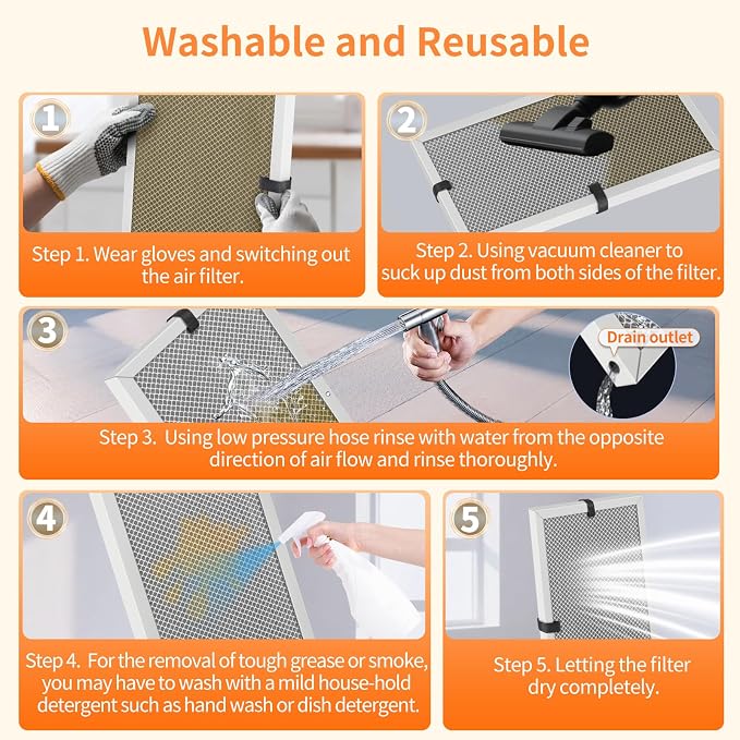 2-Pack 12x12x1 MERV 8 Reusable & Washable Electrostatic Air Filters - Image 4