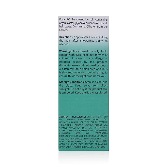 Nourishing Hair Oil – Argan Jojoba Avocado – Moisturizes Strengthens Split-End Repair – Lightweight Rosemary Scent 50ml