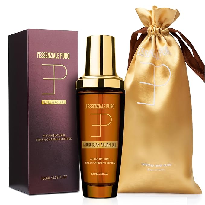Dubai Premium Elixir - Moroccan Hair Oil & Body Serum for Dry Hair & Skin - Moroccan Argan Oil, 100 mL (3.38 Fl Oz)