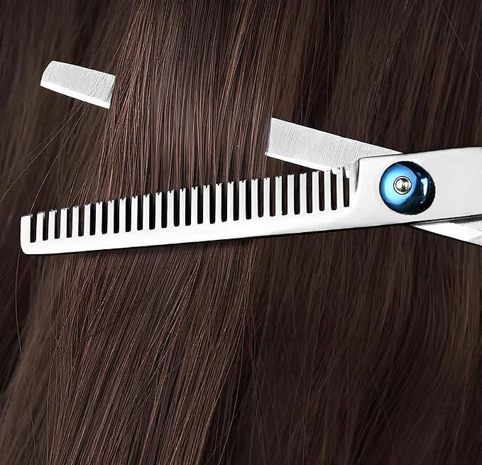 MEUUT Hair Cutting Scissors Set 6.5 Inch - Hair Thinning Scissor & Hair Cutting Shears with Styling Comb, Texturizing and Precision Cutting Scissor for Salon & Home Use