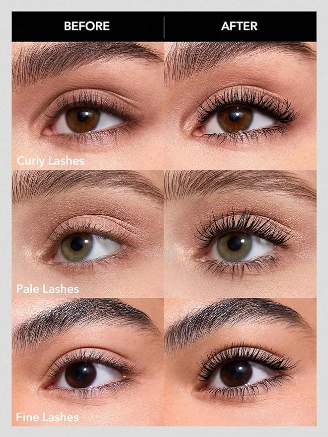 SHEGLAM 2 In 1 Black Volume and Length Washable Mascara Long Lasting Dual-Ended Tubing Eye Makeup