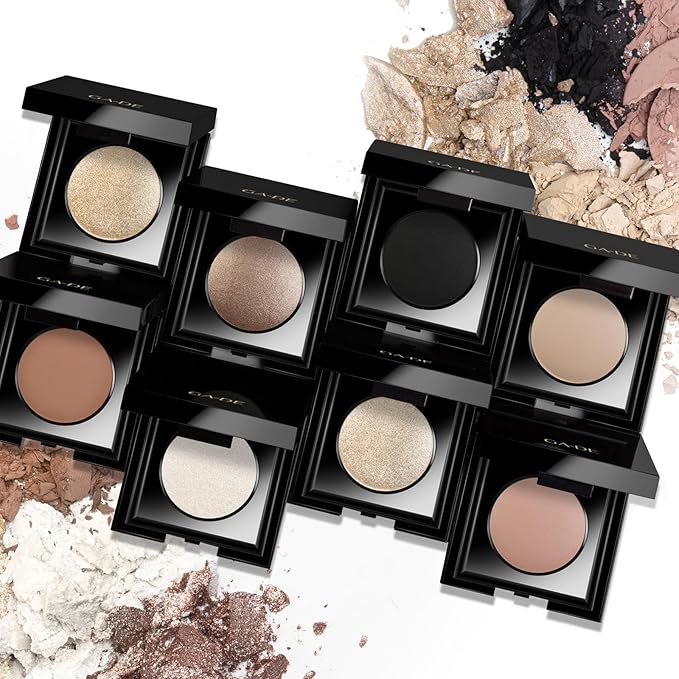 GA-DE Velveteen Metallic Eyeshadow Mono, 221 - Pearl Infused, Shimmer Eye Makeup - Silky-Soft, Densely Pigmented, Seamless Blend- 0.105 oz
