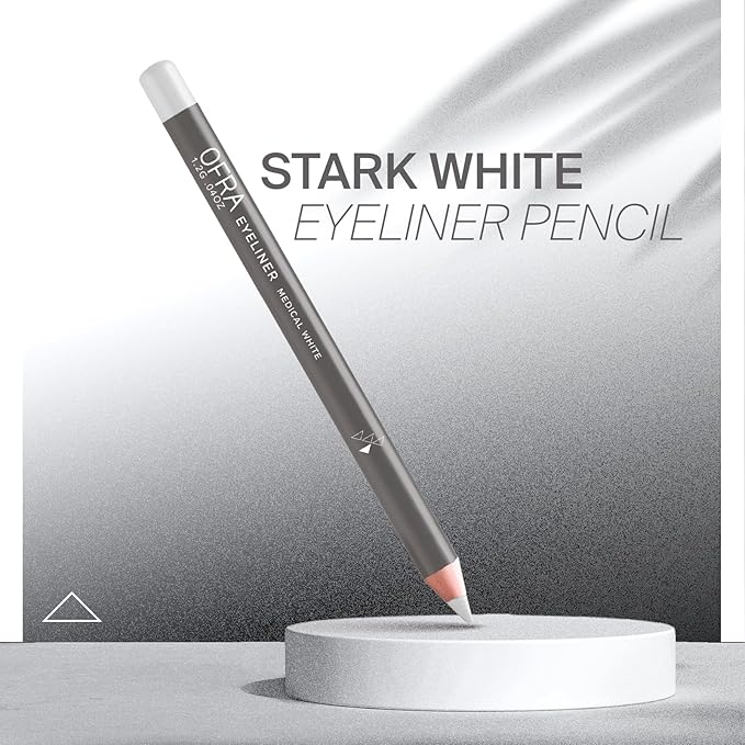 Ofra Eyeliner Pencil - Medical White | Precision White for Bold, Long-Lasting Looks | Waterproof and Smudge-Proof Formula | Easy Glide Application for Intense Definition and All-Day Wear