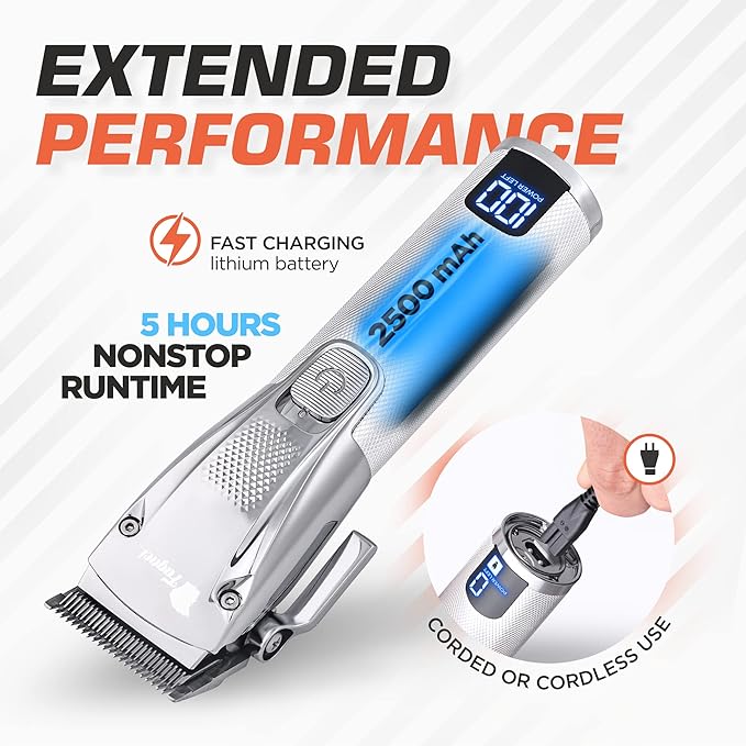 Fagaci Professional Thinning Shears & Hair Clippers for Barbers with Precise Cutting, Turbo Cordless Hair Clippers for Men Professional, Thinning Scissors, Hair Shears, Barber Scissors