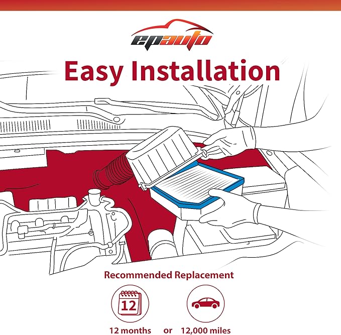 EPAuto GP167 Engine Air Filter Replacement - Image 7