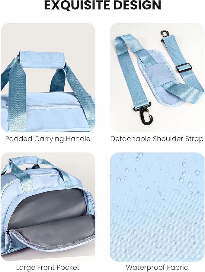 Daughter Birthday Gift, Initial Gym Bags with Shoe Compartment, Dance Bag for Girls, Monogram Kid Overnight Bags, Tween Girl Gifts Trendy Stuff-Carry on Travel Duffel (Letter G)