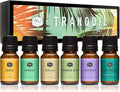 P&J Trading Fragrance Oil Tranquil Set | Vanilla, Cucumber Melon, Lavender, Amber, Bamboo, and Ocean Breeze Candle Scents for Candle Making, Freshie Scents, Soap Making Supplies, Diffuser Oil Scents