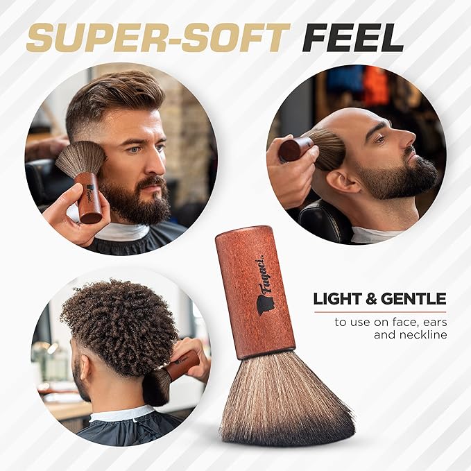Fagaci Professional Hair Clippers for Men and Neck Duster Set, Barber Clippers for Hair Cutting, Cordless Hair Clippers and Trimmers Set, Maquina de Cortar Cabello, Haircut Barber Kit