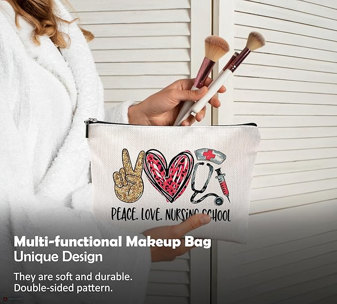 Nurse Gifts for Women: Nurses' Makeup Bags With Zipper