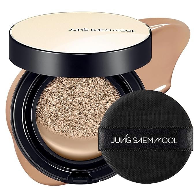 JUNG SAEM MOOL [ SPF ] Essential Skin Nuder Cushion (25 Bronze) | Refill Not Included (0.49 Fl Oz) | SPF50 Broad Spectrum | Natural Finish | Makeup Artist Brand