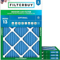 Filterbuy 24x25x1 Air Filter MERV 13 Optimal Smoke & Allergy Defense, by Filterbuy