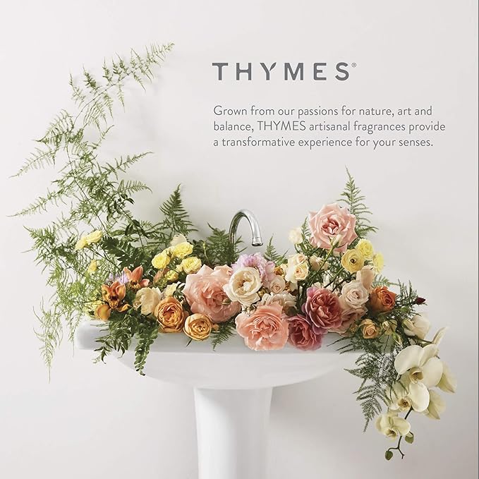 Thymes Moisturizing Body Wash with Pump - Body Soap - Bath Products - Skin Care - Liquid Soap with Notes of Water Lily, White Cyclamen, Driftwood, Yuzu, & Bamboo (Aqua Coralline, 9.25 fl oz)