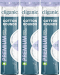 Cliganic Premium Cotton Rounds for Face (300 Count) - Makeup Remover Pads, Hypoallergenic, Lint-Free | 100% Pure Cotton (Packaging May Vary)