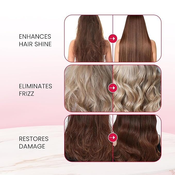 Green Cosmos Hair Vitamin Treatment & Moisturizing Oil Capluse with Avocado, Macadamia & Moroccan Oil for Dry and Damaged Hair - Leave-in Anti Frizz Conditioner with Vitamins A, C, E & B5-40 Capsules