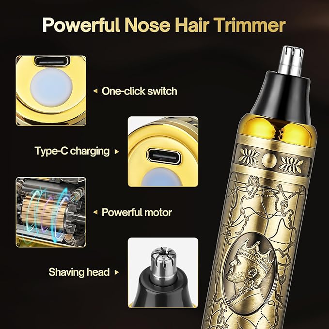 Professional Hair Clippers for Men Clippers and Trimmers Set, Cordless Hair Clippers, Haircutting Machine with Led Display for Barber Mens Grooming Kit