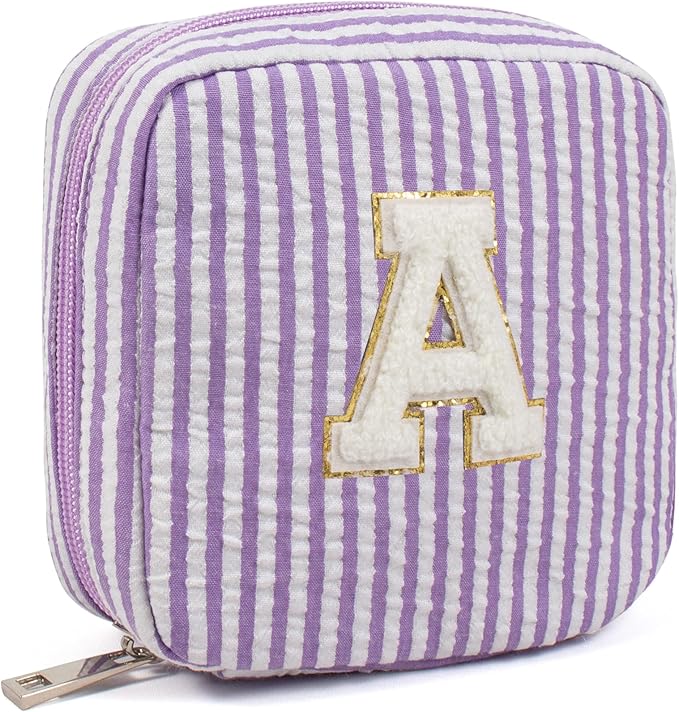 LETGO Graduation Teacher Gifts for Girls Teen Girl - Personalized Monogram Makeup Bag Cosmetic Bag | Makeup Bag for Girls Teen Girl Bridesmaid Friend Sister Wife Girlfriend Daughter Gifts