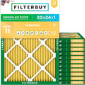 Filterbuy 20x24x1 Air Filter MERV 11 Superior Pet & Allergy Defense, by Filterbuy