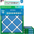 Filterbuy 16x20x1 Air Filter MERV 13 Optimal Smoke & Allergy Defense, by Filterbuy