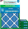 Filterbuy 18x24x2 Air Filter MERV 13 Optimal Smoke & Allergy Defense, by Filterbuy