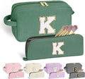 YOOLIFE Initial Travel Makeup Bag Cosmetic Bag - Teen Girl Gifts Trendy Stuff Friend Birthday Gifts for Women Teen Girl Kids