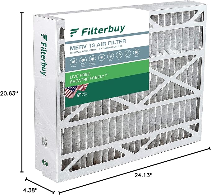 Filterbuy 21x24.5x5 Air Filter MERV 13 Optimal Smoke & Allergy Defense - Image 10