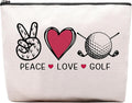 Golf Gifts Makeup Cosmetic Bag, Birthday Gifts for Golf Lover, Golfing Gift for Golfer Women Pouch