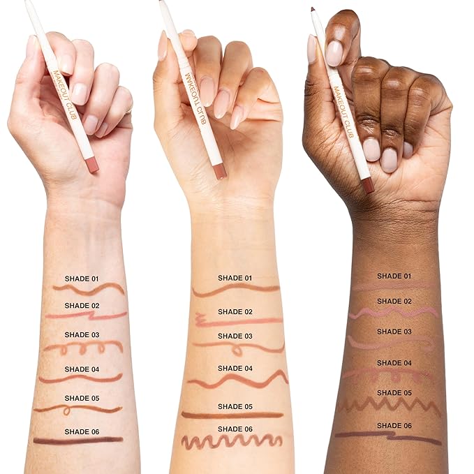Freck Beauty MAKEOUT CLUB Nude Muse Lip Liner, Non Drying, Smooth Highly Pigmented Retractable Liner, Infused with Jojoba and Hyaluronic Acid | SHADE 05 (Cool Taupe Brown)