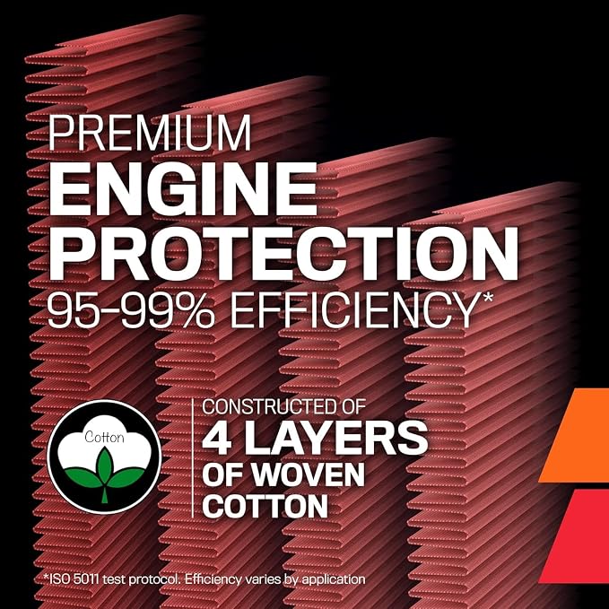 K&N Engine Air Filter: High Performance Washable Replacement Filter: Compatible - Image 8