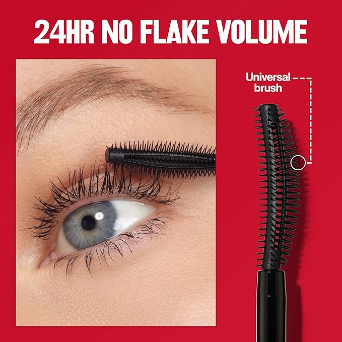 Revlon ColorStay Full Time Volumizing Mascara, 24 Hour Wear, Smudge-Proof, Non-Clumping, Flake-Free, Stocking Stuffer for Her, 403 Natural Brown