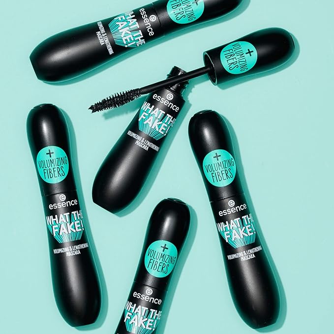 essence | What the Fake! Volumizing & Lengthening Fiber Mascara | Paraben Free | Cruelty Free (Pack of 3)