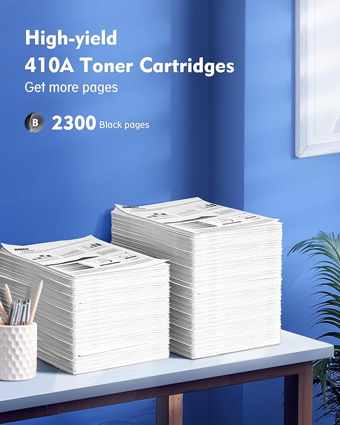 410A Toner Cartridge - Toner Replacement for 410A CF410A 410X Compatible with HP Color Laserje Pro MFP M477fnw M477fdw M452nw M452dn,Color Laserj Pro M477 M452 Series |(Black, 2 Pack)