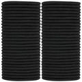 Black Hair Ties No damage 280 Bulk Pack, 4MM Ouchless Elastic Hair Bands for Women's Hair Elastic Ponytail Holders for Ponytails, Thick, Medium, Thin, Fine & Short Hair
