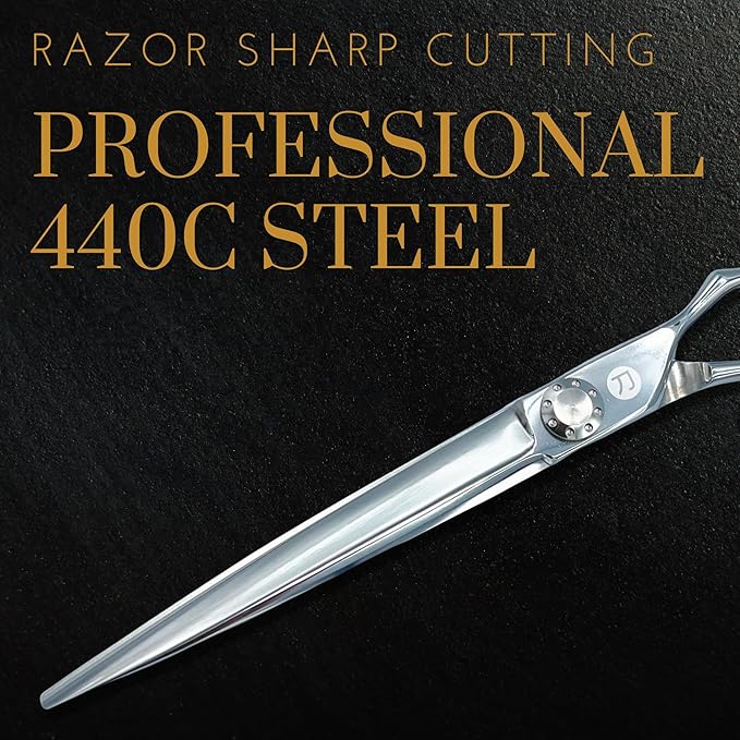Saki Shears 7 Inch Hair Cutting Scissors/Shears - Extremely Sharp Japanese Steel Cutting Blades - 7" Long Scissors Designed for Professional Barbers