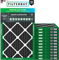 Filterbuy 22x24x1 Air Filter MERV 10 Odor & Allergy Defense by Filterbuy