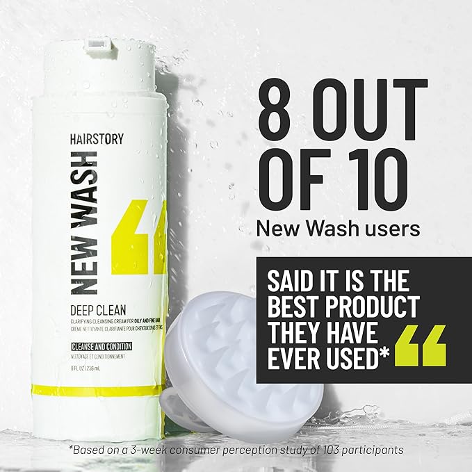 Hairstory New Wash Deep Clean Better Bottle, 8 oz