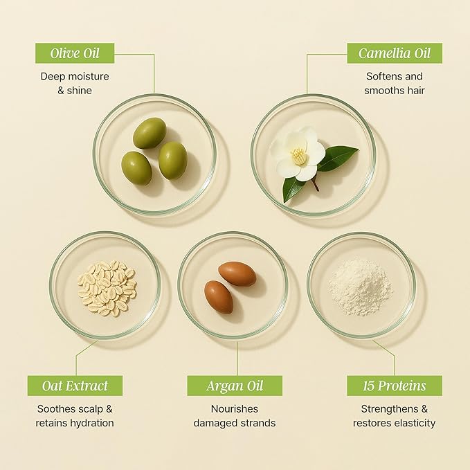 Olive TS Treatment (17.6 Fl Oz / 500mL) | Treatment of Damaged Hair and Dry Scalp and Hair | Olive Oil Hair Treatment - Hydrating and Restorative| Silicone Free | All Hair Types